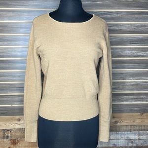 French Connection. Scoop-Back Ribbed Sweater cozy feel
